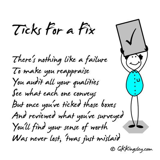 Tick list ready?... Let's get ticking! - Poem by GK Kingsley