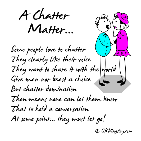 Know any chatterboxes?! Yeah... this week is a Chatter Matter 🤦‍♀️