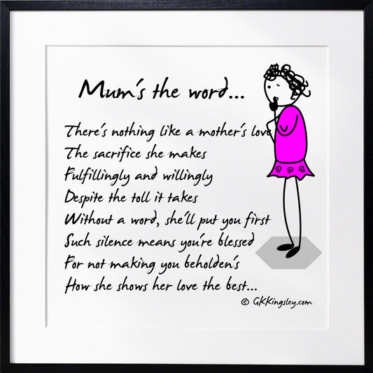 Mum's the word...